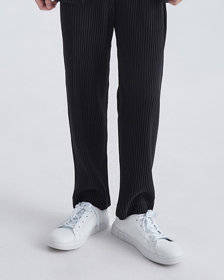 Pantalon din bumbac cu nervuri