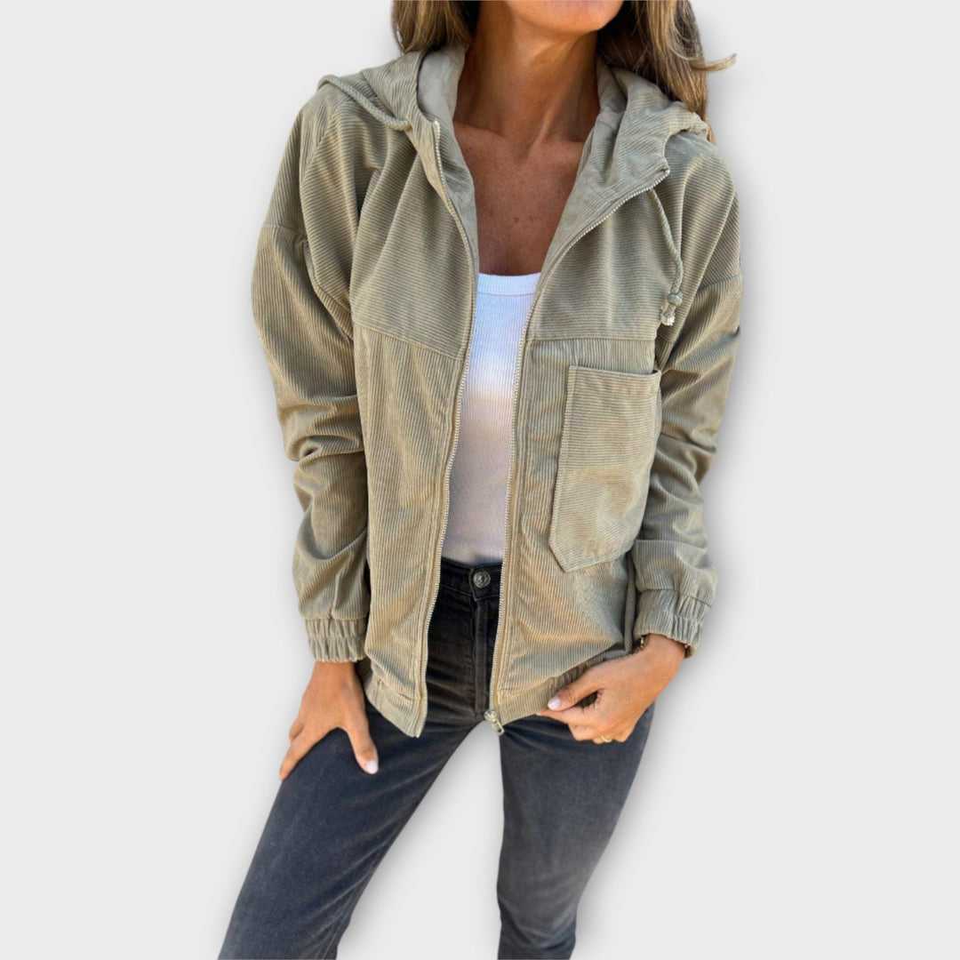 Jachetă cu Fermuar și Glugă