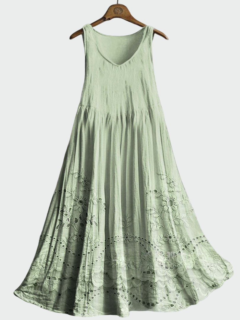 Rochie cu Dantelă Englezească