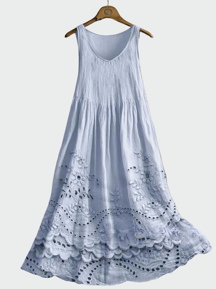 Rochie cu Dantelă Englezească