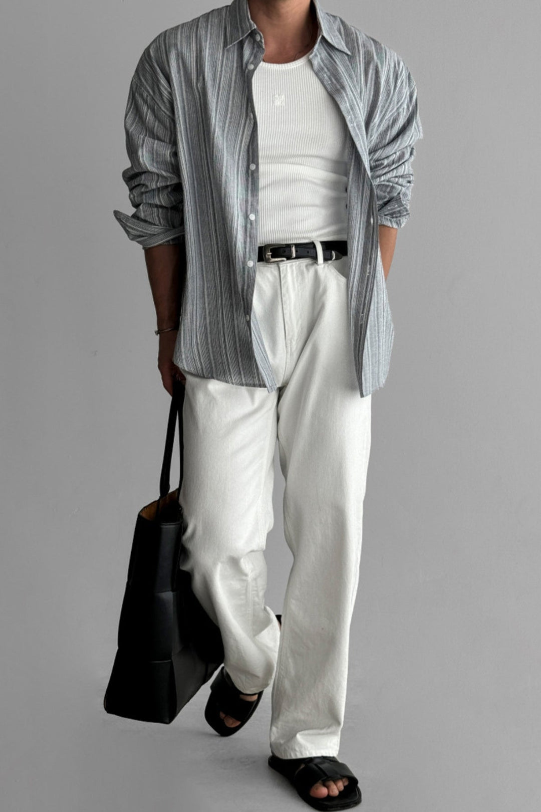 Cămașă de Protecție Solară cu Dungi Old Money, Fără Uscare