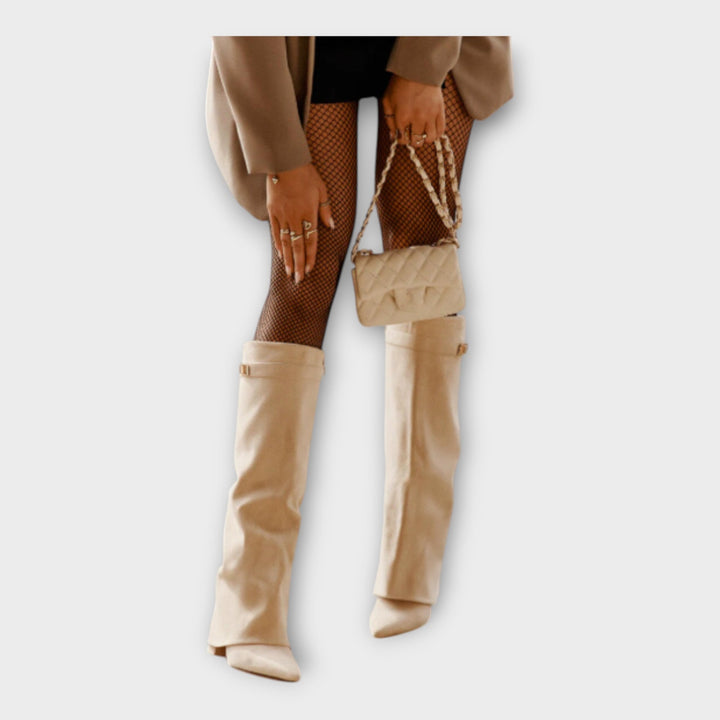 Botine Înalte cu Design Elegant