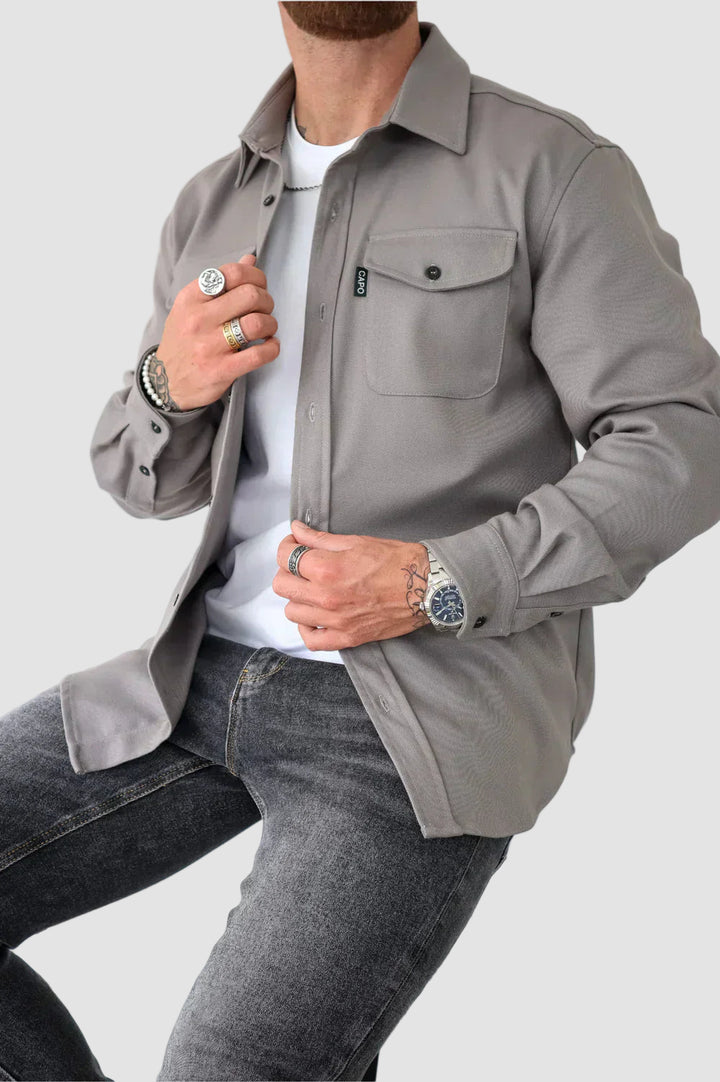 Cămașă Elegantă cu Mâneci Lungi Old Money