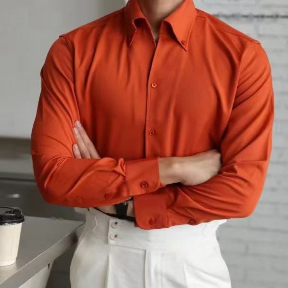 Cămașă Slim-Fit Stil Francez Old Money