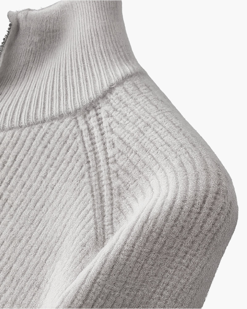 Gilet din lână Amalfi cu fermoar complet