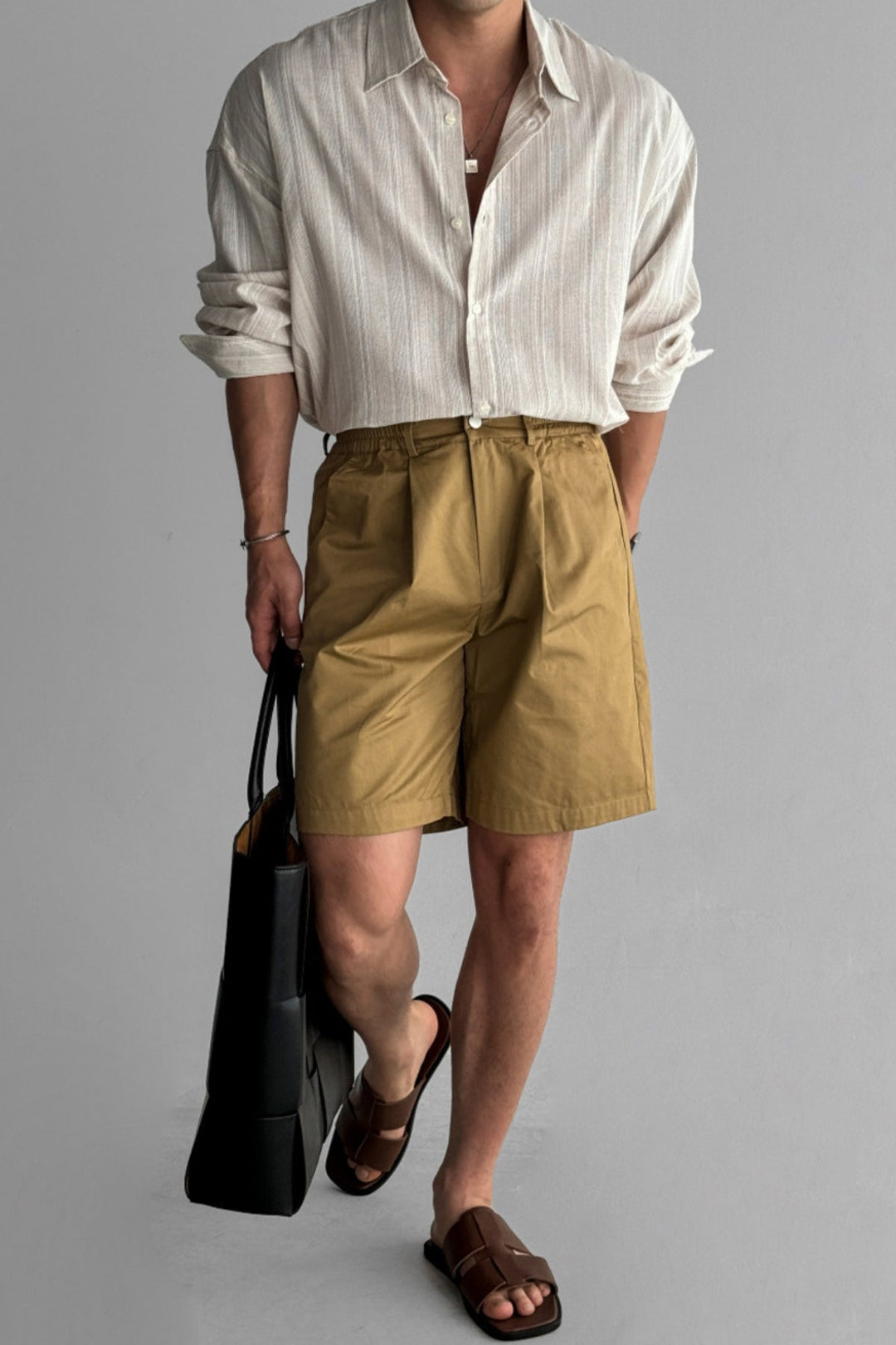 Cămașă de Protecție Solară cu Dungi Old Money, Fără Uscare