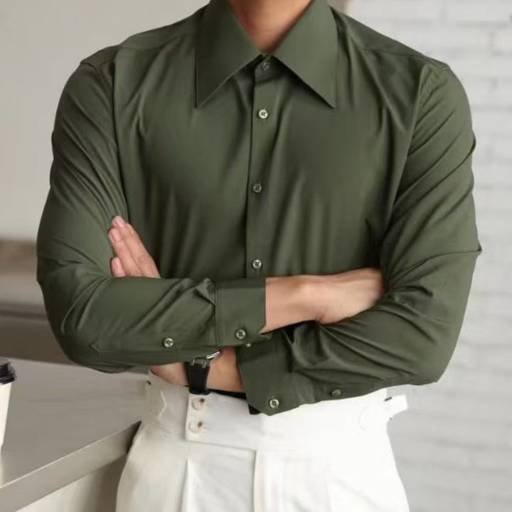 Cămașă Slim-Fit Stil Francez Old Money