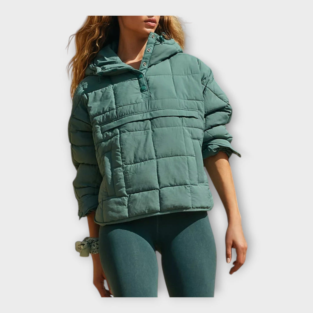 Jachetă Puffer cu Glugă