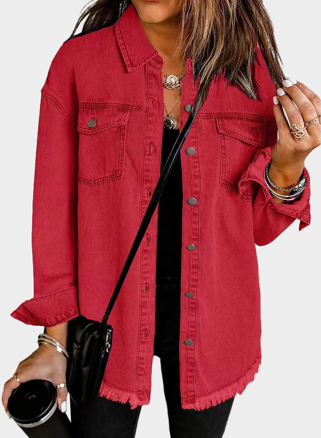 Jachetă din denim clasică