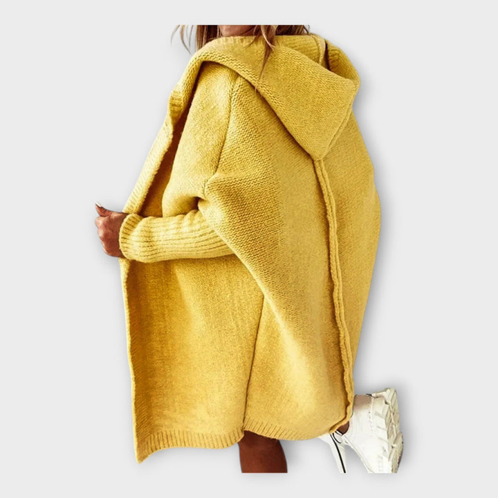 Jachetă Tricotată cu Glugă