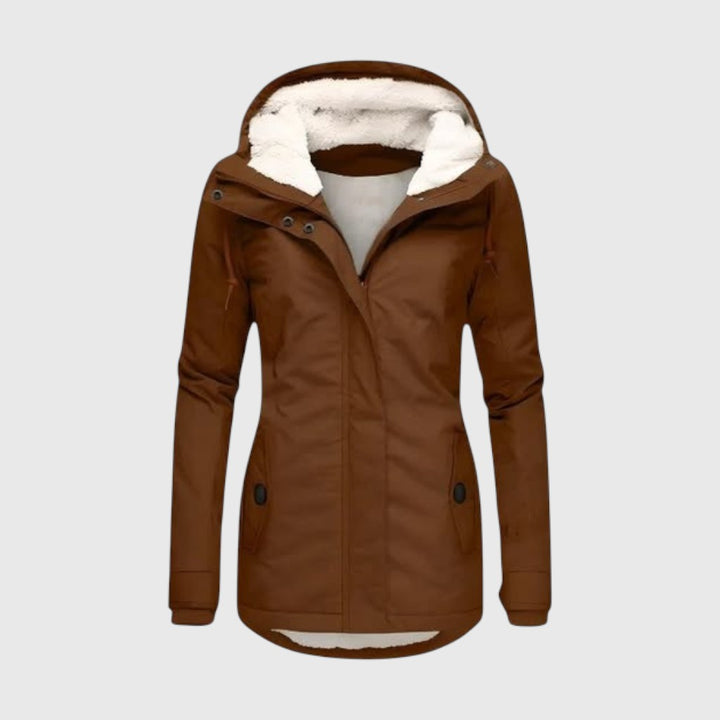 Amélie | Haină de iarnă impermeabilă cu glugă