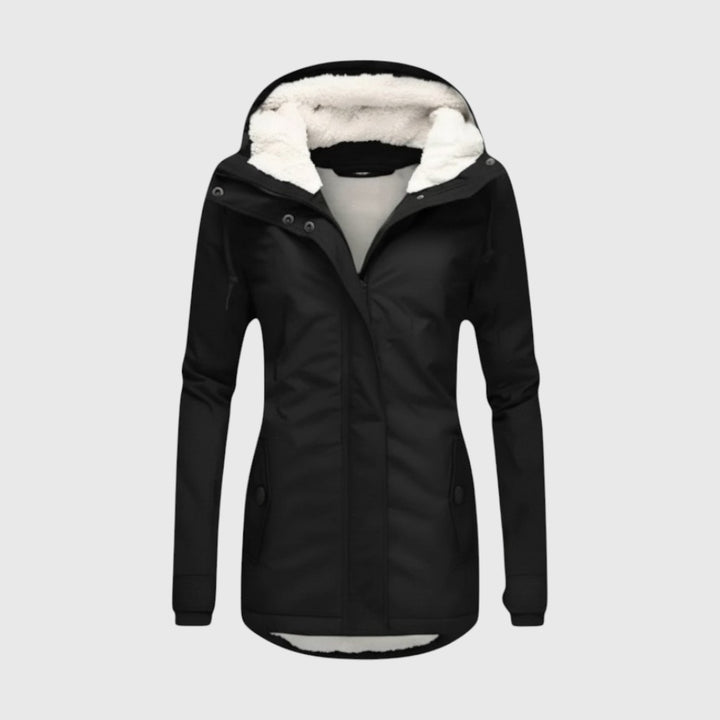 Amélie | Haină de iarnă impermeabilă cu glugă