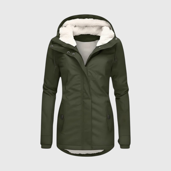 Amélie | Haină de iarnă impermeabilă cu glugă