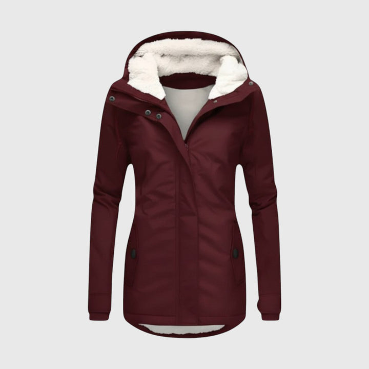 Amélie | Haină de iarnă impermeabilă cu glugă