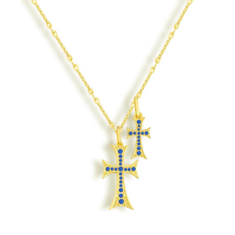 Crucifix Dublu cu Stil