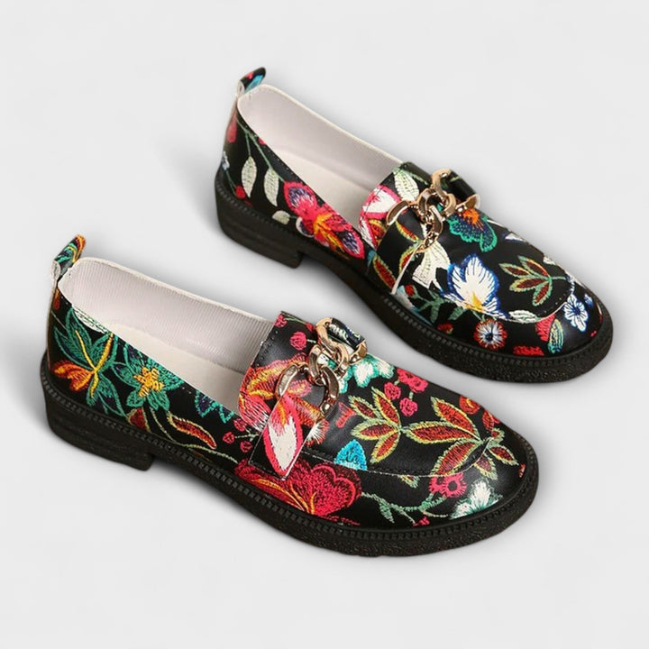 Orla – Loafers Colorate cu Design Floral