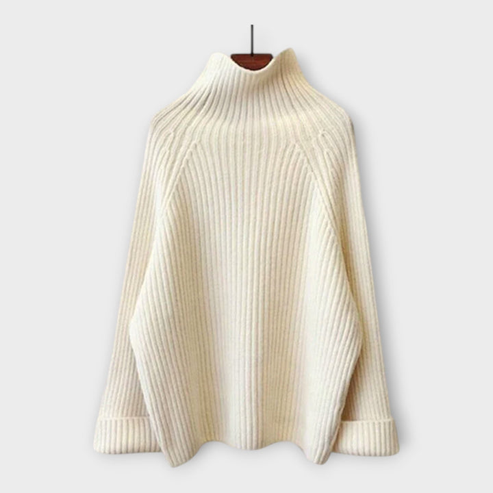 Compleu cu guler înalt, pantaloni și vestă fără mâneci