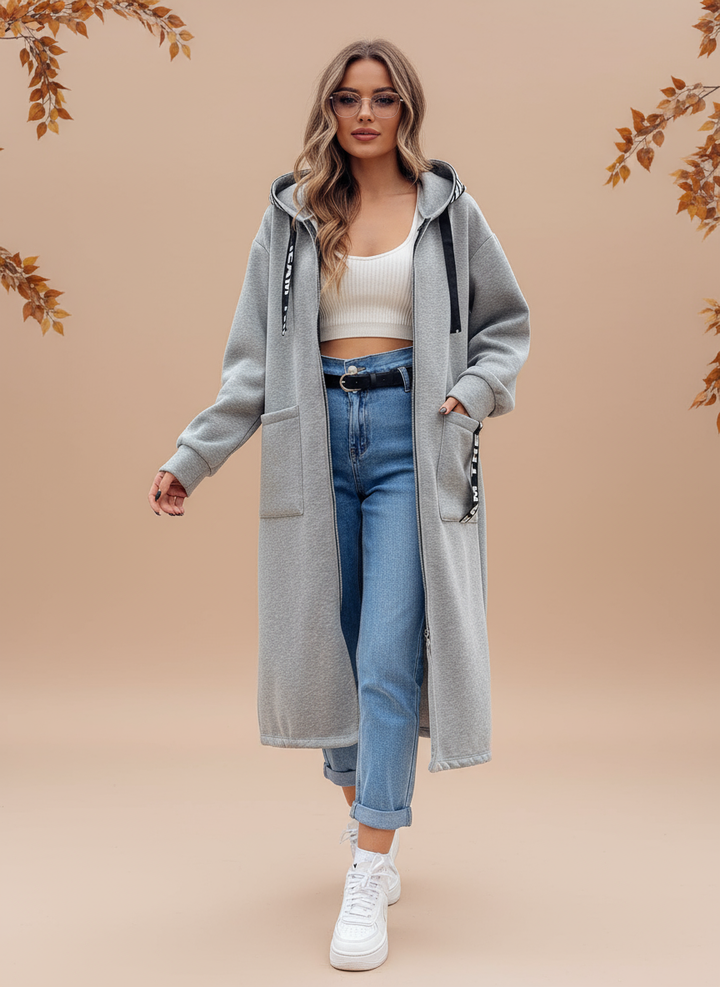 Palton Lung cu Glugă