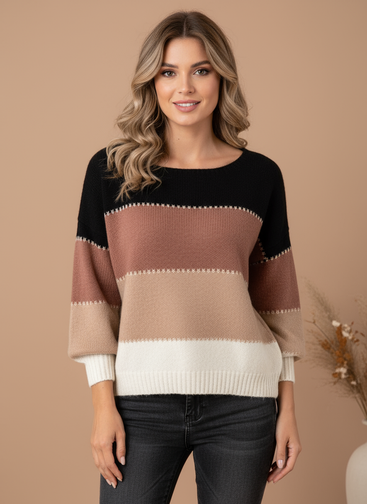 Pulover confortabil cu guler înalt