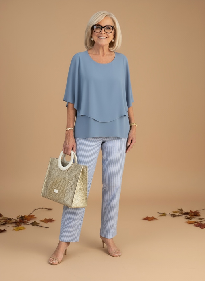 Set Stylish cu Bluză Confortabilă și Pantaloni