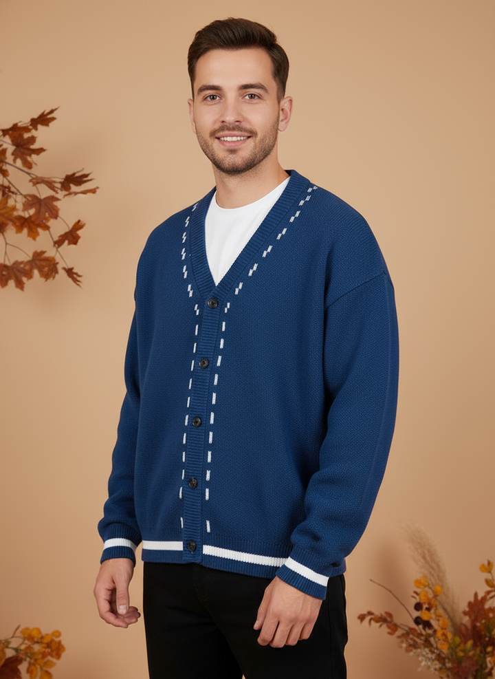 Cardigan în formă de V