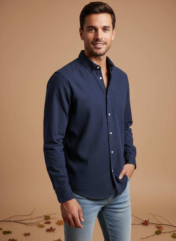 Marco - Cămașă din Bumbac Casual Elegant