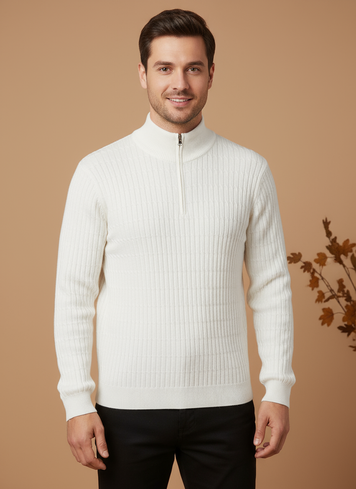 GWANGJU Pulover cu Fermuar Pe Jumătate