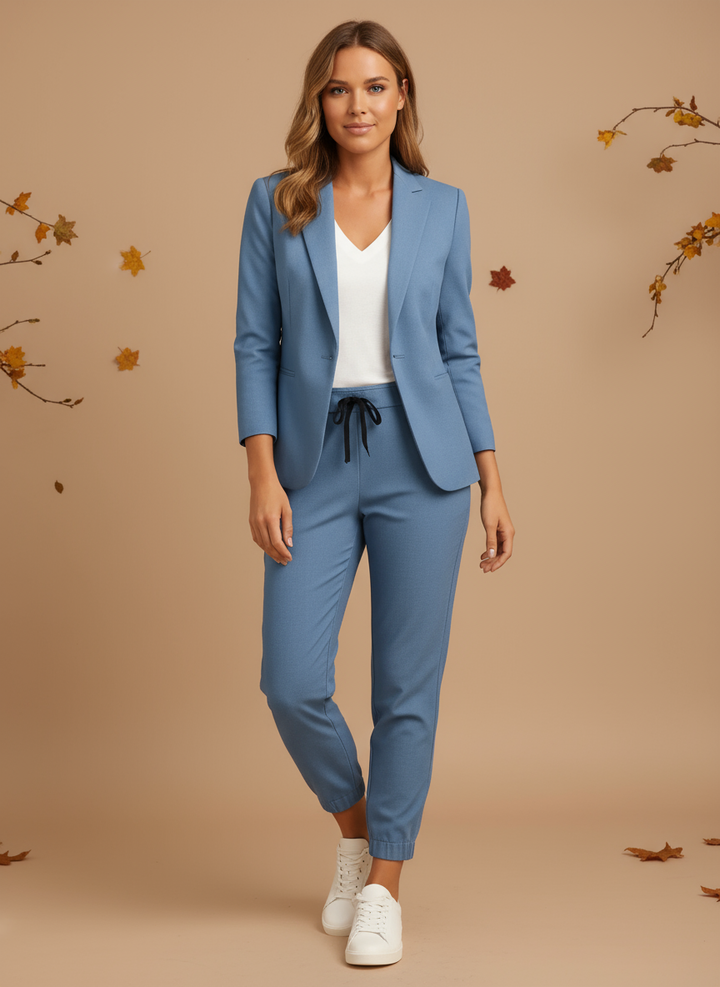 Costum de Femeie cu Sacou și Pantaloni Jogger