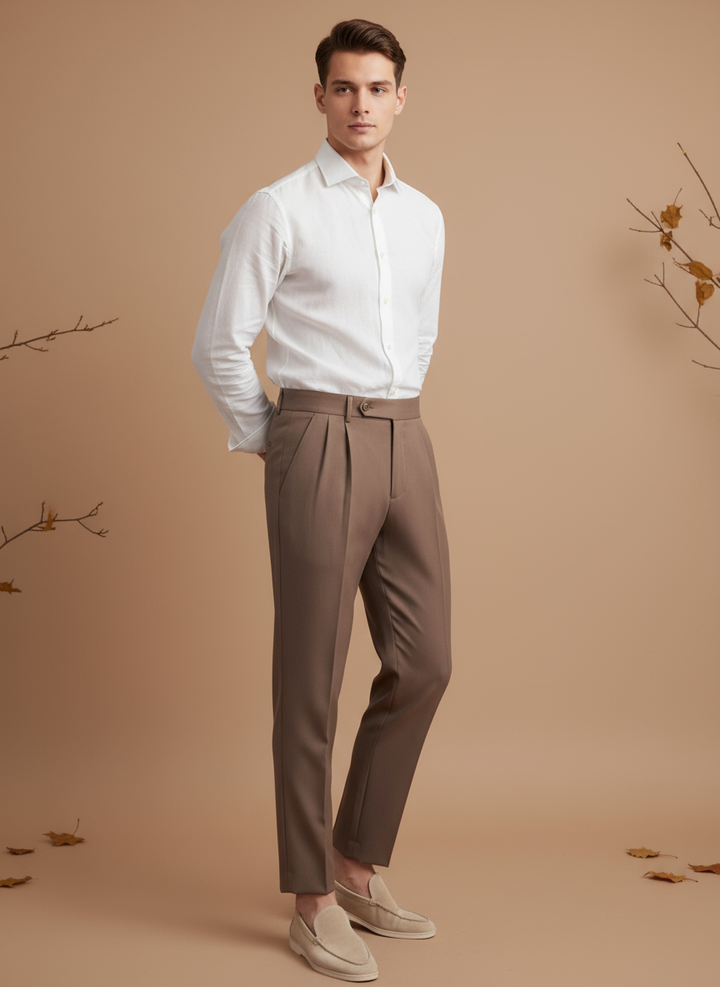 Pantalon Paris cu Talie Înaltă