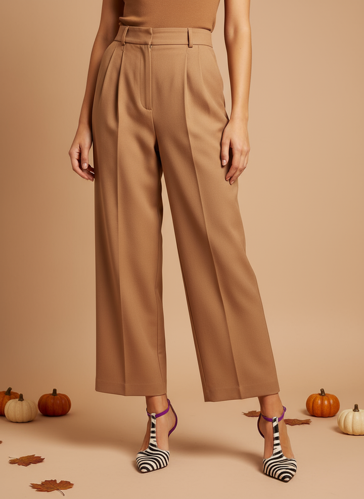 Pantofi zebra cu toc mov și curea la spate