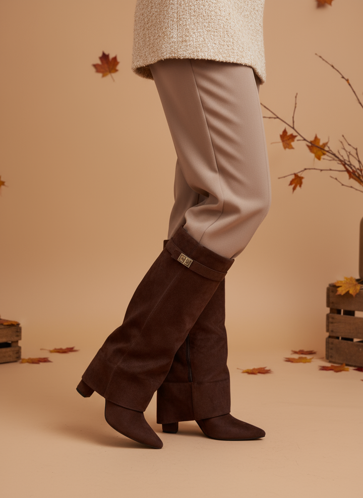 Botine Înalte cu Design Elegant