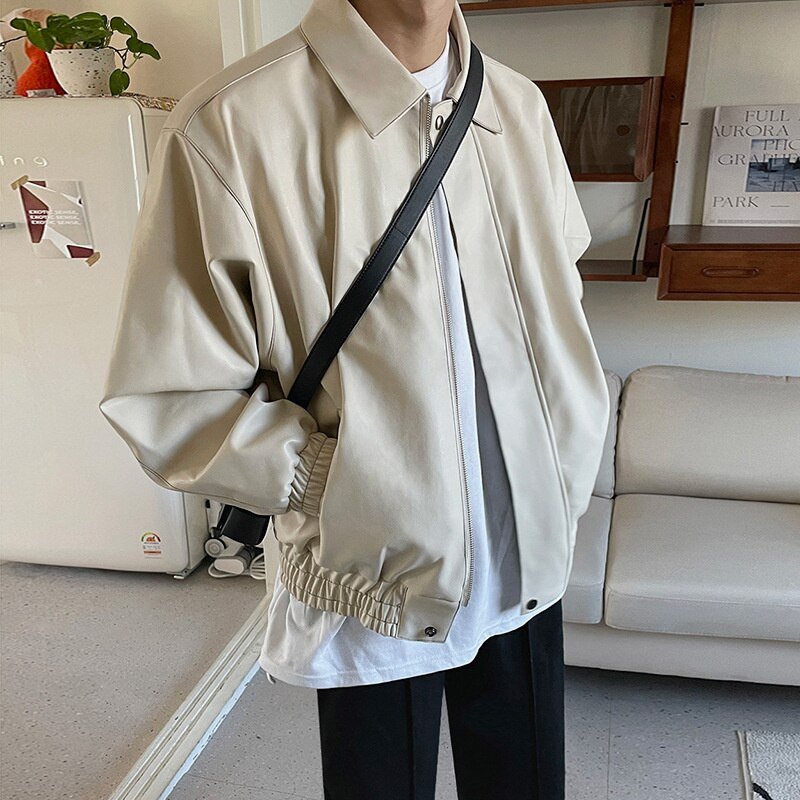 Jachetă din piele clasică