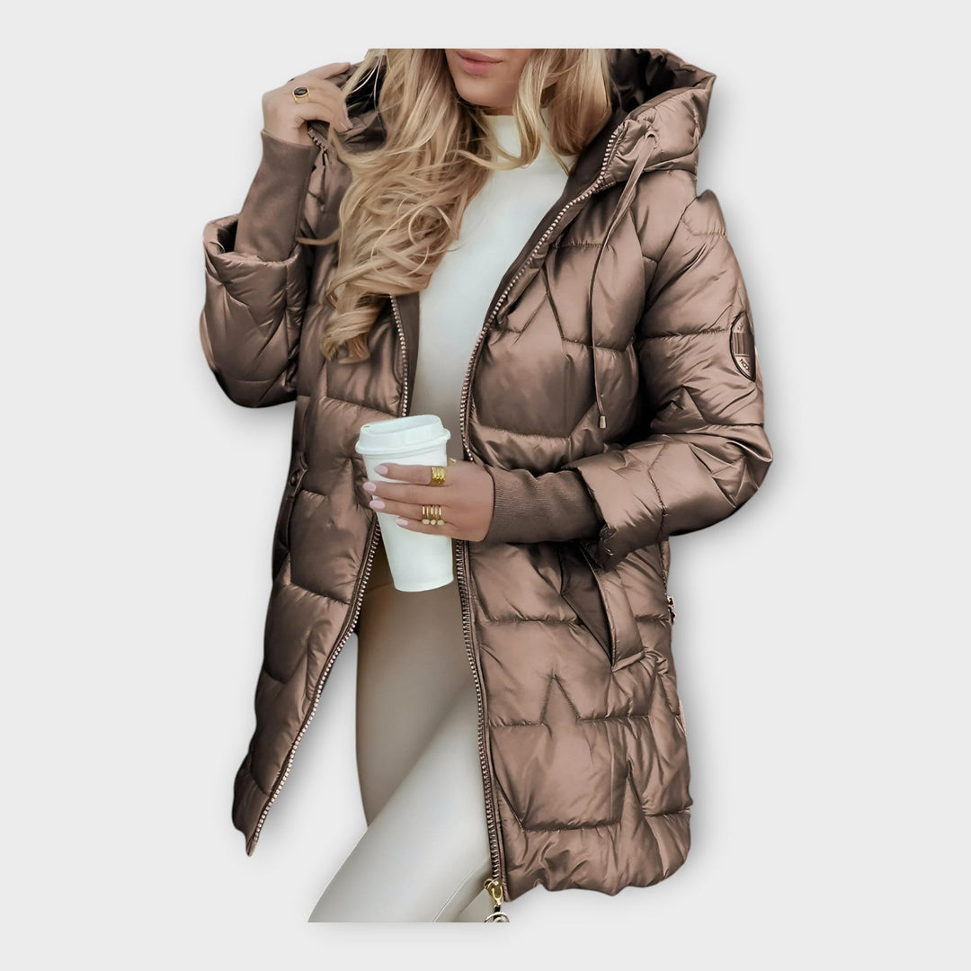 Jachetă Puf cu Glugă