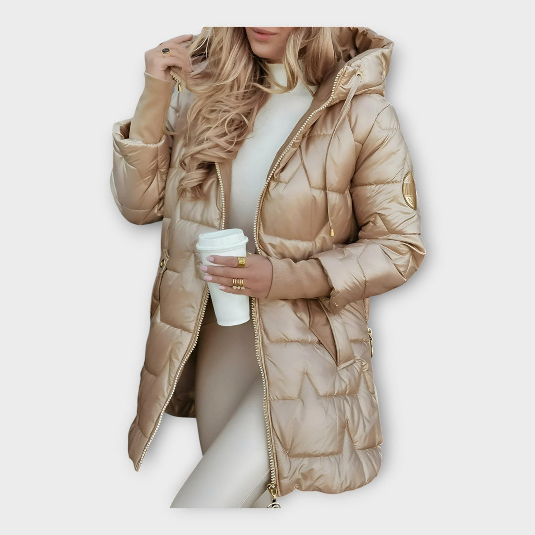 Jachetă Puf cu Glugă