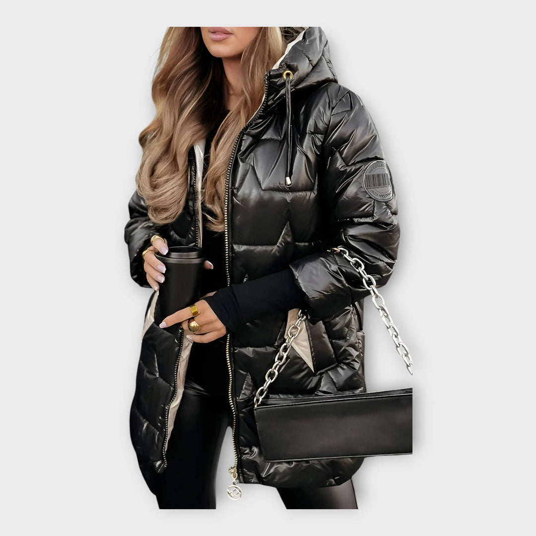 Jachetă Puf cu Glugă