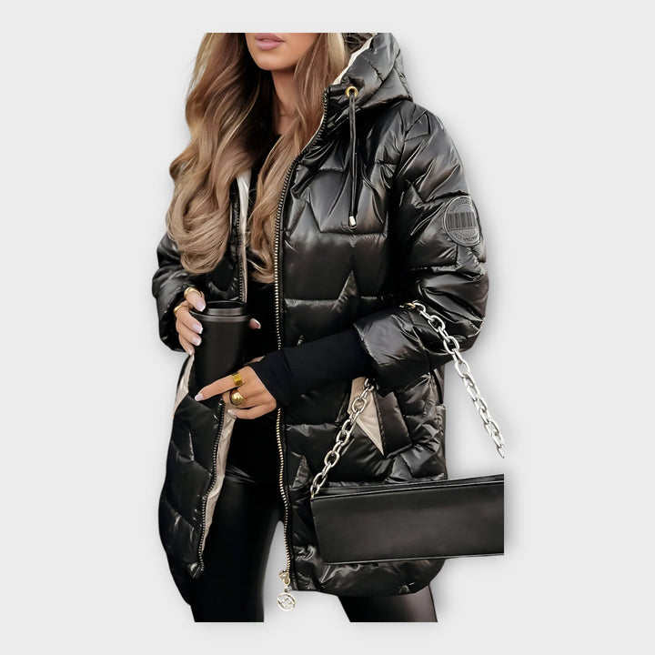 Jachetă Puf cu Glugă