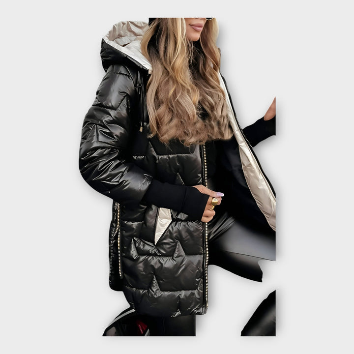 Jachetă Puf cu Glugă